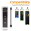 M.2 NGFF Dual Protocol SSD Case Clear USB Type C 10Gbps PCI-E M2 Transparent External Enclosure Hard Disk Box 5