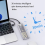 M.2 NGFF Dual Protocol SSD Case Clear USB Type C 10Gbps PCI-E M2 Transparent External Enclosure Hard Disk Box 7