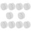 10 Pcs Double Sided Suction Cup - Sucker Pads for Glass, Plastic 30Mm Width 8