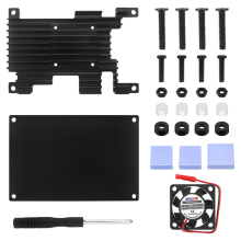 For 3 Aluminum Case with Cooling Fan Development Board Protection Shell Passive Enclosure