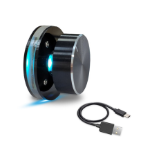 USB Volume Control Knob for Android System PC Multimedia Type C External Media Adjustment Controller EC11 with RGB Light