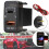Car Type-C+PD QC3.0 Charger Dual USB Adapter Dashboard Socket Voltmeter for Prado Hiace 8