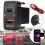 Car Type-C+PD QC3.0 Charger Dual USB Adapter Dashboard Socket Voltmeter for Prado Hiace 3