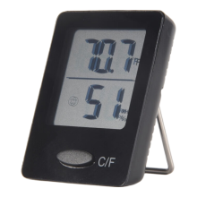 Humidity Gauge, Room Thermometer Hygrometer, Mini Size Indoor with Indicator, Black, 1 Packs