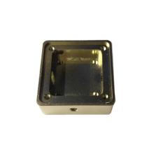 Aluminum Alloy Shell Shielded Enclosure 19X19X5.5mm Golden Conductive Oxidation Multi-Functional Portable Box