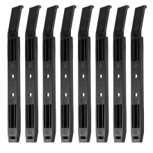 4 Pairs Hard Drive Rails Chassis Cage Accessories Bay Slider Plastic for 3.5 to 5.25 Tray
