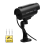 Simulation Solar Camera Outdoor Surveillance Fake Dummy Cam with LED Light Black 3