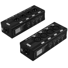 1 Pair 4 Channel XLR/ Audio RJ45 Ethernet Extender XLR Transceiver for Live Stage, Recording Studio