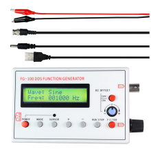 FG-100 DDS Function Signal Generator Frequency Counter 1Hz - 500Khz Sine with BNC Cable