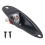 Black Boat Style 1/4inch Guitar Pickup Output Input Jack Plug Socket For Fd Strat 4