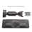 Car Rearview Mirror Mounting Bracket with Aluminum ABS Interior Back Plate Panel for DVR Accessory 5