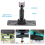 Car Rearview Mirror Mounting Bracket with Aluminum ABS Interior Back Plate Panel for DVR Accessory 6