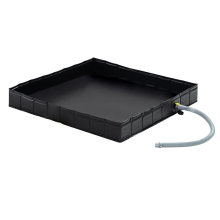 Portable Shower Pan, 41x41inch Foldable Base & Basin Floor with Detachable Drain Pipe, Ideal for RV, Outdoor