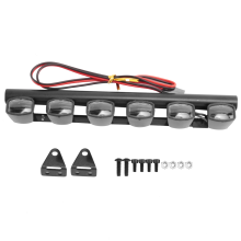 RC Car Light Bar Kit 6 LEDs Body Shell Roof Lights for 1/10 Crawler Truck Accessories