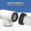 Hose Adapter Replacement for & Pool Split Tee T-Joint Union with 3 L Rings Connector, Connects 6