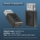 Black USB 2.0 Type A Female to Micro-USB B Adapter Plug Converter 6