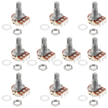 Guitar Small Size Pots B500K Potentiometers For Bass Parts (Pack Of 10)