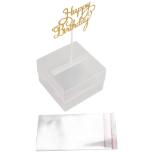 Cake Money Box Set, Pulling Making Mold,Cake ATM with Gold Glitter Happy Birthday Topper