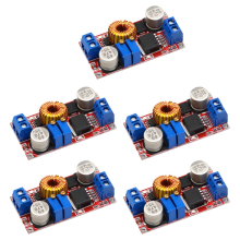 5Pcs 5A DC to CC CV Lithium Battery Charging Board Led Power Converter 5-32V 0.8-30V Charger Module XL4015