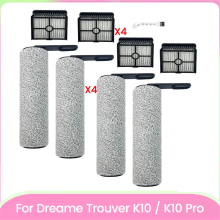 9PCS Brush Roller and Filter Set for Trouver K10 / Pro Cordless Dry Wet Vacuum Cleaners Parts