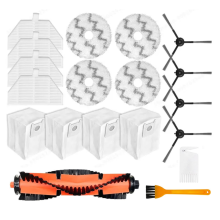 19PCS Replacement Part for EVA SDJ06RM Robot Vacuum Cleaner Accessories Main Side Brush Filter Mop Cloth Dust Bag