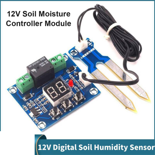 5Pcs 12V Digital Auto Watering Module Soil Humidity Sensor Controller Moisture Test Irrigation System Detector 2