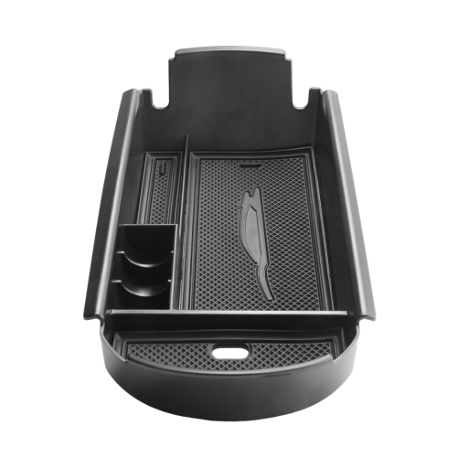 Accessories Plastic Interior Armrest Storage Box Organizer Case Container Tray for 2016 2017 2018 Black 2
