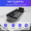 Accessories Plastic Interior Armrest Storage Box Organizer Case Container Tray for 2016 2017 2018 Black 6