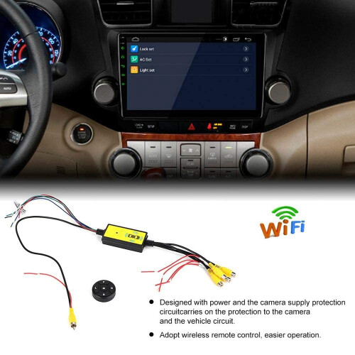 4To1 Car Panoramic 360 Camera Video Reversing Switch Box Blind Spot Wireless Remote Control 2