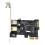 PCIE Expansion Card PCI-E to 2-Port USB3.0 5Gbps Convert Riser for Win7/8/9/10/Linux 8