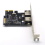 PCIE Expansion Card PCI-E to 2-Port USB3.0 5Gbps Convert Riser for Win7/8/9/10/Linux 5