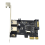 PCIE Expansion Card PCI-E to 2-Port USB3.0 5Gbps Convert Riser for Win7/8/9/10/Linux 2