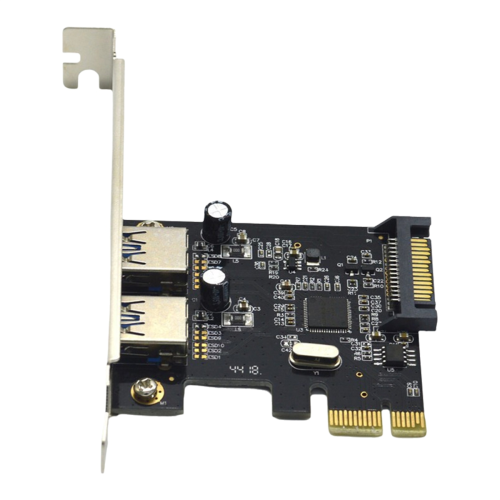 PCIE Expansion Card PCI-E to 2-Port USB3.0 5Gbps Convert Riser for Win7/8/9/10/Linux 1