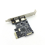 PCIE Expansion Card PCI-E to 2-Port USB3.0 5Gbps Convert Riser for Win7/8/9/10/Linux 3