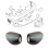 Rear Parking Sensor Left Outer Cover Trim for X 5 E53 2000-2006 Replacement Accessory 51128268369 3