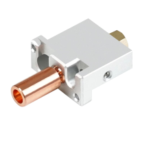 For V400 3D Printer Hotend Nozzle Extruder Parts Print Head Brass Heat Block Throat Copper Plated