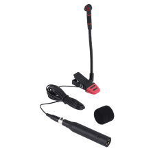 IM500 Clip-on Instrumental Condenser Microphone Gooseneck Mic for Orchestra Saxophone Trumpet Saxe