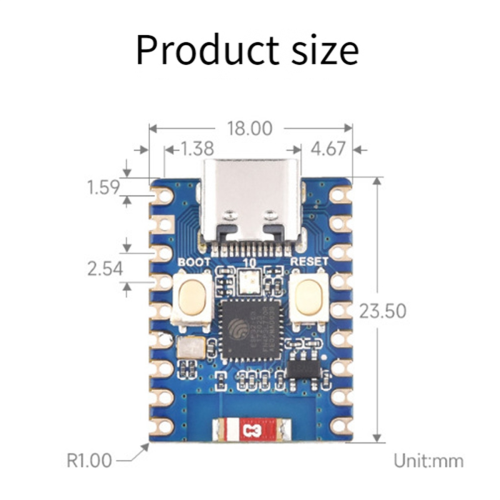 ESP32-S3-Zero Mini Development Board ESP32-C3FN Module Compatibility WiFi Bluetooth RISC-V Embedded 2