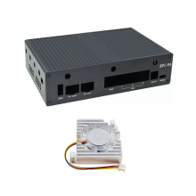 For R4 Aluminum Case Metal Shell for -R4 Development Board Accessories,with Fan