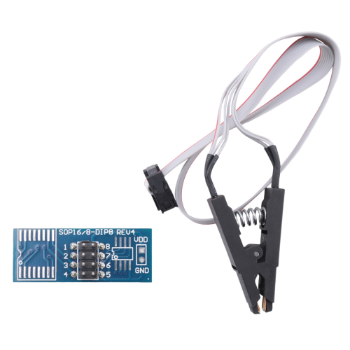 SOIC8 SOP8 Flash Chip IC Test Clips Socket Adapter Programmer BIOS/24/25/93 2