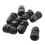 8 PCS PG7 Black Plastic Waterproof Cable Gland Connector 3-6.5mm 7