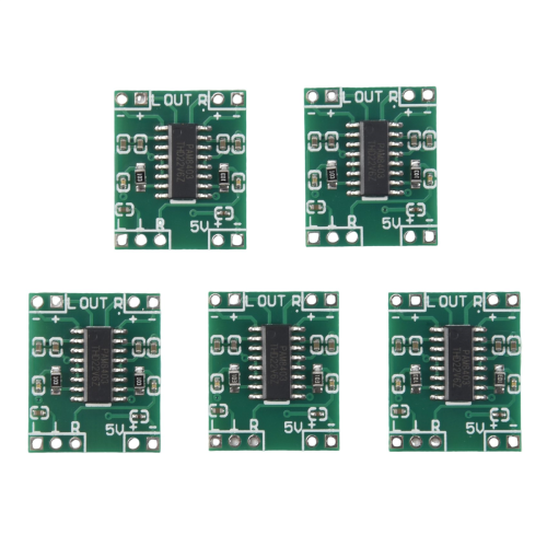 5 Pcs Digital Power Amplifier Board,2X3W Type D PAM8403 Audio Module DC 5V Board 2