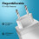 4 USB Fast Charging Adapter,with LED Light Charge Charger 5V3A Type-C QC3.0 Adapter(US Plug) 5