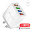 4 USB Fast Charging Adapter,with LED Light Charge Charger 5V3A Type-C QC3.0 Adapter(US Plug) 8