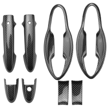Car Front Door Handles Cover Trim Carbon Fiber Handle Bowl for -V Vezel 2014-2017 Exterior Styling
