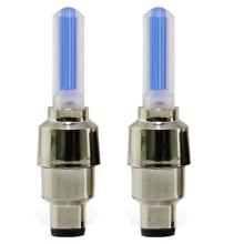2PCS Neon Bike Spoke Lights Bicycle LED Light Tire Valve Cap Flashlight Wheel Accessories A