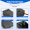 Black Plastic Storage Pair -9V Batteries Switch Battery Holder Case Box 6