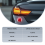 4 Pcs Auto Car Plastic Round Reflective Reflector Sticker Red 5