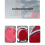 4 Pcs Auto Car Plastic Round Reflective Reflector Sticker Red 6