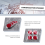 4 Pcs Auto Car Plastic Round Reflective Reflector Sticker Red 3